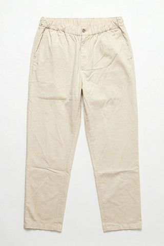 ELASTICATED REGULAR FIT PANTS FOR MEN