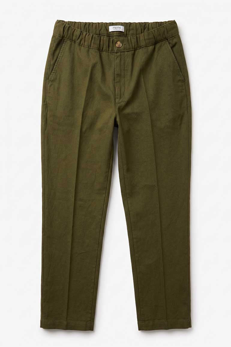  ELASTICATED REGULAR FIT PANTS FOR MEN   MEME
