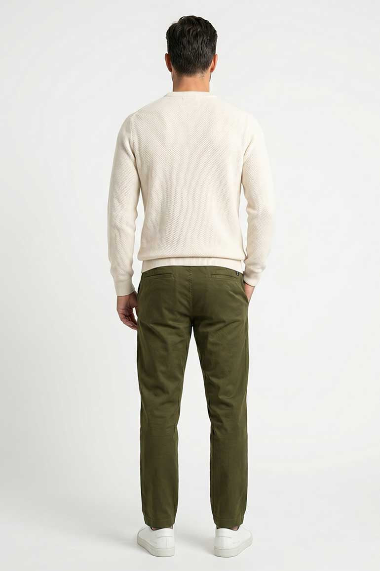  ELASTICATED REGULAR FIT PANTS FOR MEN   MEME
