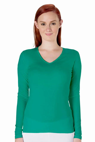 Solid Long Sleeve T-Shirt For Women