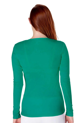 Solid Long Sleeve T-Shirt For Women