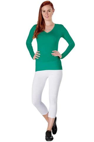 Solid Long Sleeve T-Shirt For Women