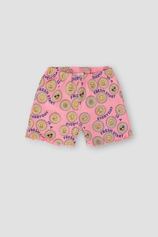 Emoji Top Bottom Suit For Girl