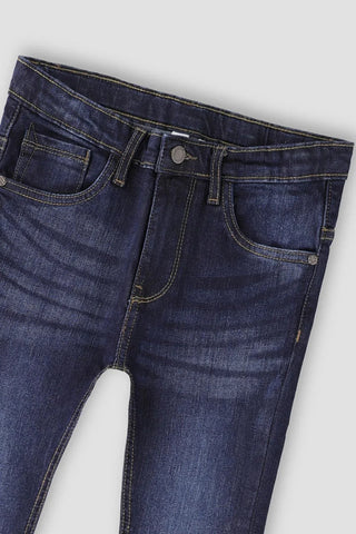 Dark Wash Denim Jeans For Girl
