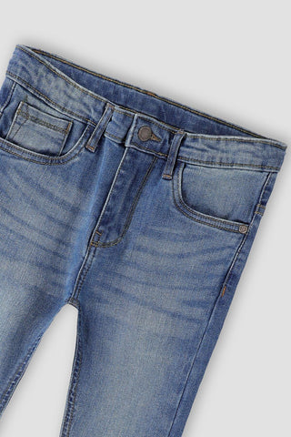 Medium Wash Denim Jeans For Girl