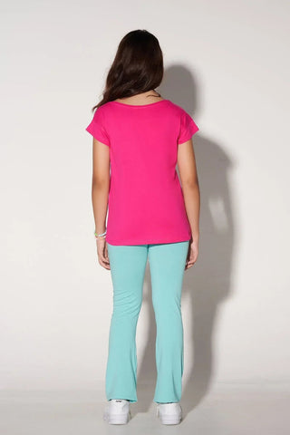 Solid Boot Cut Pant For Girl
