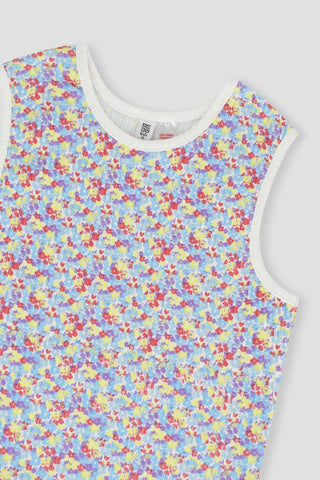 Floral Tank Top For Girl
