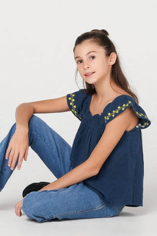 Solid Blouse For Girl