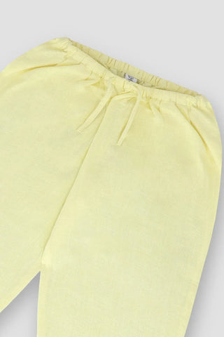 Solid Linen Trouser For Girl