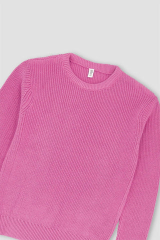 Solid Sweater For Girl