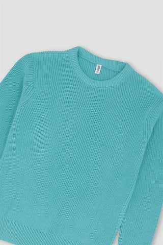 Solid Sweater For Girl