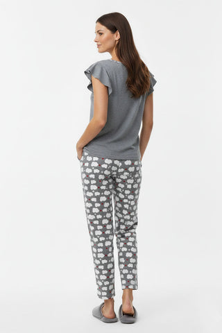 Cloud Print Cord Set for Women