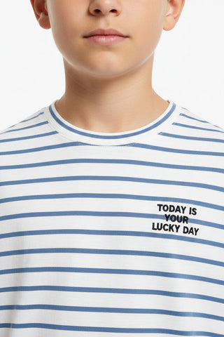 Striped Oversized T Shirt For Boy