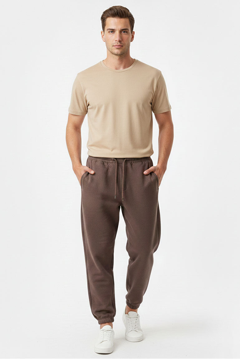 Classic Jogger Pants for Man  - Brown