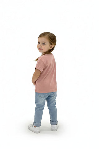 Embroidered Graphic T Shirt For Baby Girl