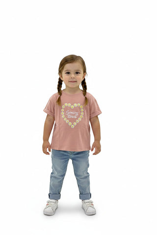 Embroidered Graphic T Shirt For Baby Girl