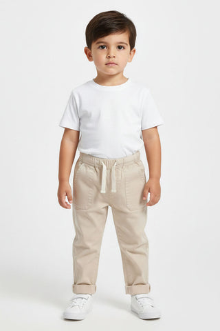 Drawstring Pocket Pants For Baby Boy