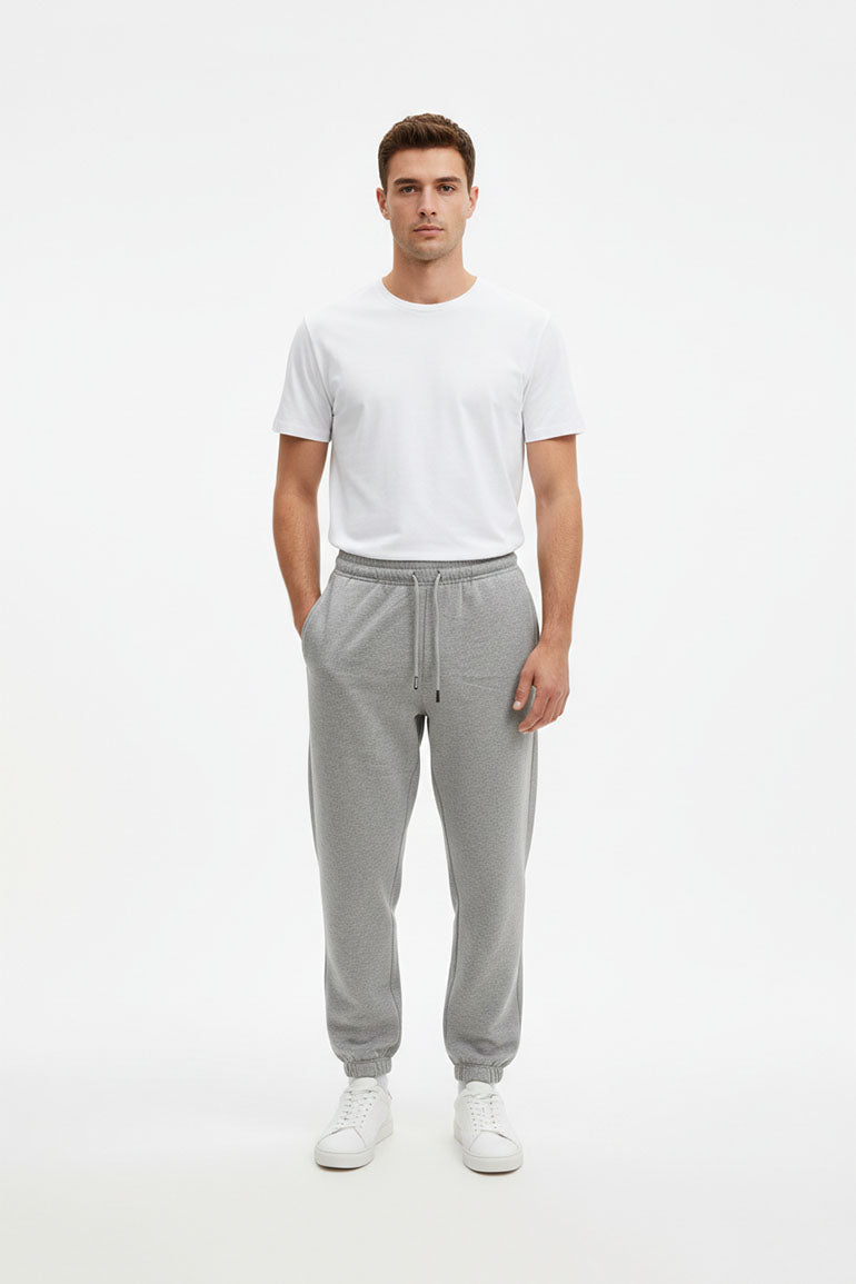 Essential Jogger Pants For Man - Heather Grey