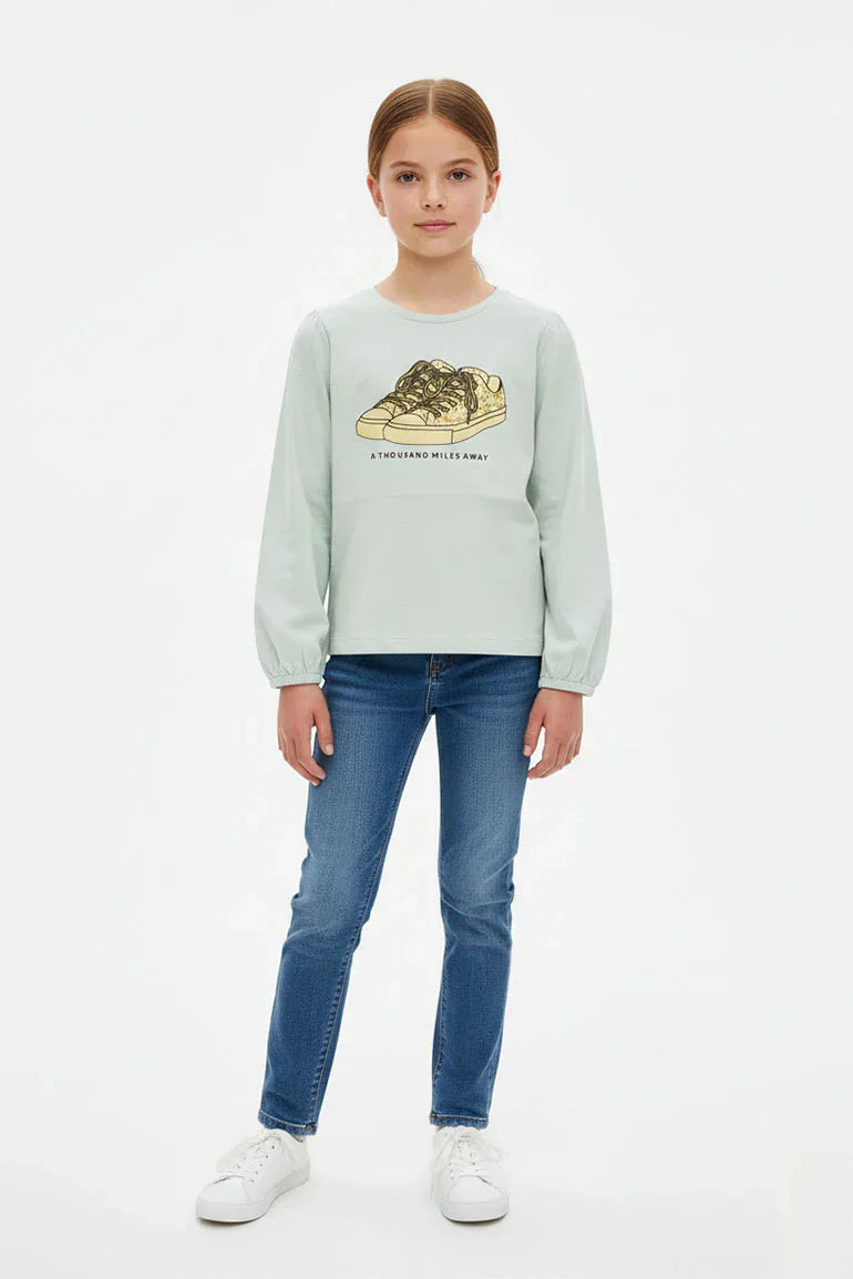 Graphic Long Sleeve T-Shirt for Girl
