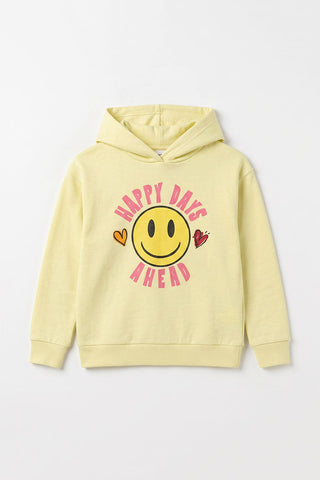Happy Days Smiley Hoodie for Girls