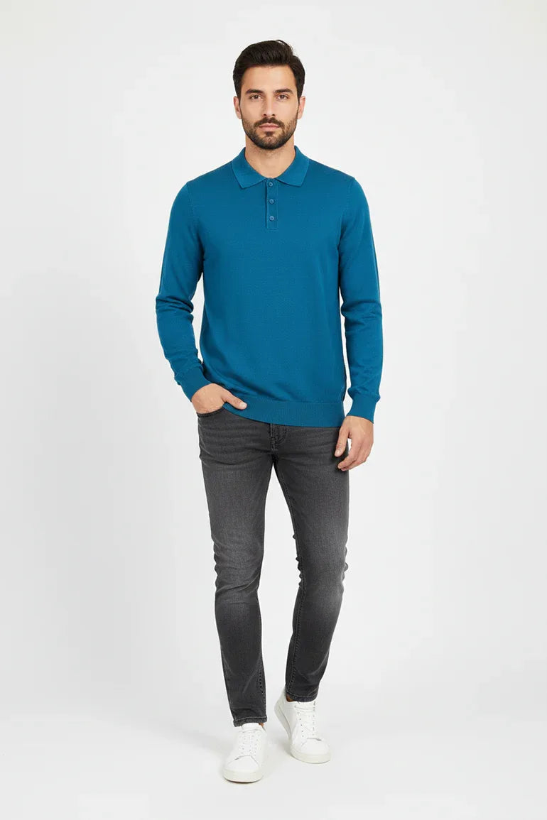 Polo Neck Sweater For Men