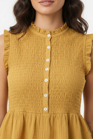 Smocked Peplum Top for Women