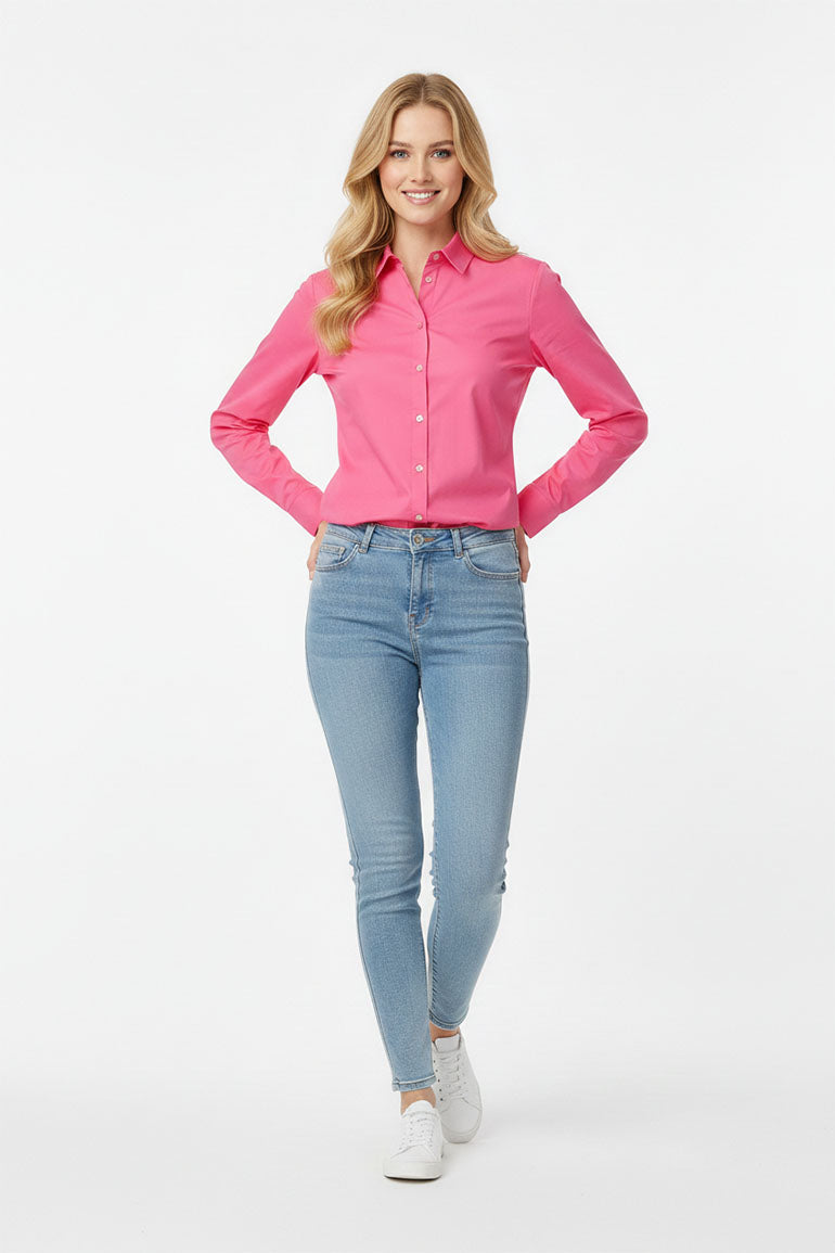 CROPPED SOLID SHIRT FOR WOMEN