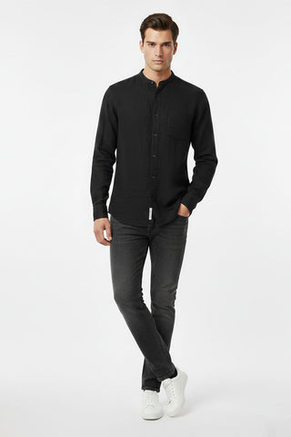 Band Collar Shirt For Men