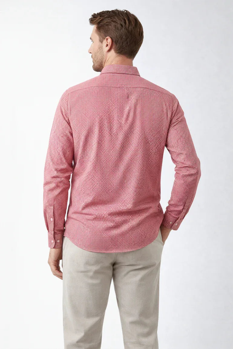 Check Shirt For Men - Pink - MEME
