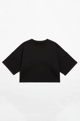 Relaxed Fit Crop T-Shirt for Women