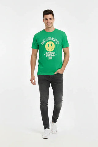 Printed T-Shirt For Men - Green - MEME
