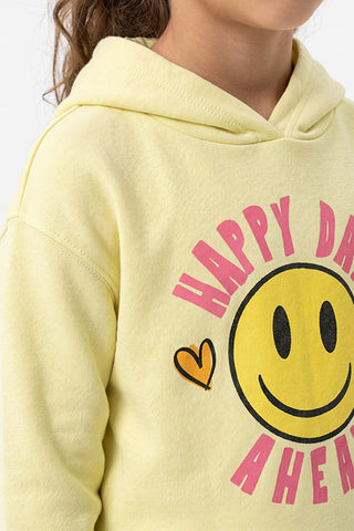 Happy Days Smiley Hoodie for Girls