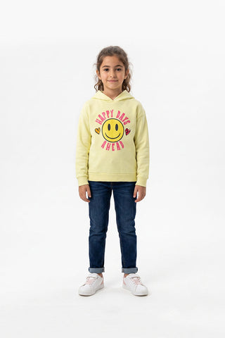 Happy Days Smiley Hoodie for Girls