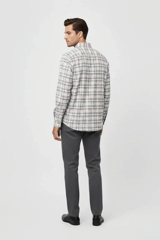 Check Button Down Shirt For Men - Check - MEME