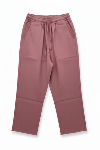 Lace Trim Drawstring Pants For Girl