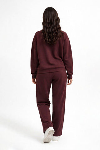 Plum Relaxed Co-Ord Set For Women