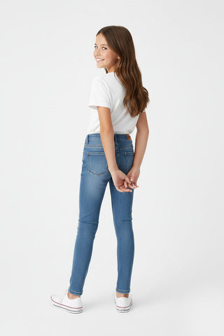 Medium Wash Denim Jeans For Girl