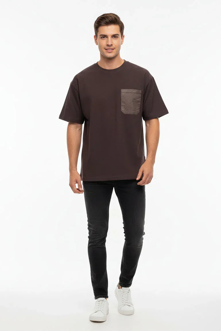 Pocket Crew Neck T-Shirt for Men