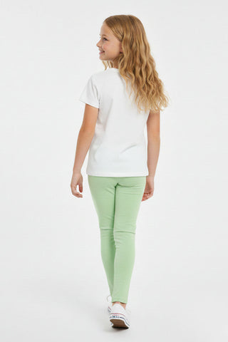 Basic Stretch Leggings For Girl