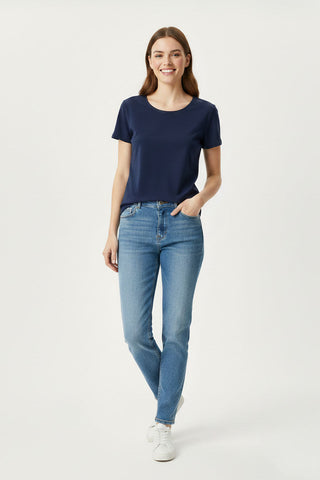 Basic Crew Neck T-Shirt for Women