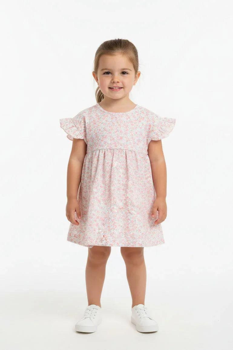 Floral Printed Dress For Baby Girl