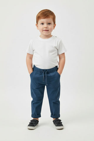 Drawstring Pocket Pants For Baby Boy