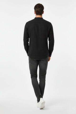 Band Collar Shirt For Men