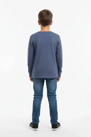 Waffle Knit Henley Top for Boy