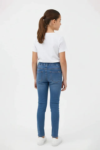 Medium Wash Skinny Denim Jegging For Girl