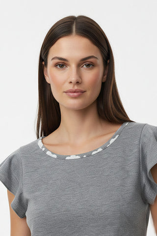 Cloud Print Cord Set for Women