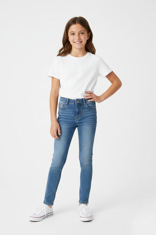 Medium Wash Denim Jeans For Girl