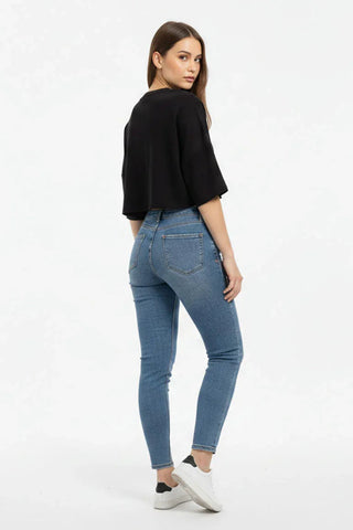 Relaxed Fit Crop T-Shirt for Women