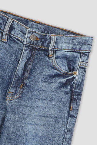 Acid Wash Slim Fit Jeans For Boy