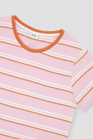 Stripe T-Shirt For Women - Coral Gold - MEME